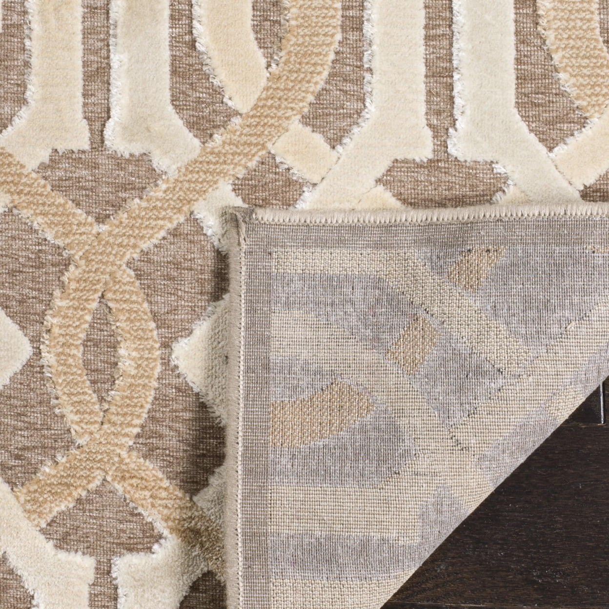 SAFAVIEH Paradise Luana Geometric Swirls Area Rug, Grey, 8' x 11'
