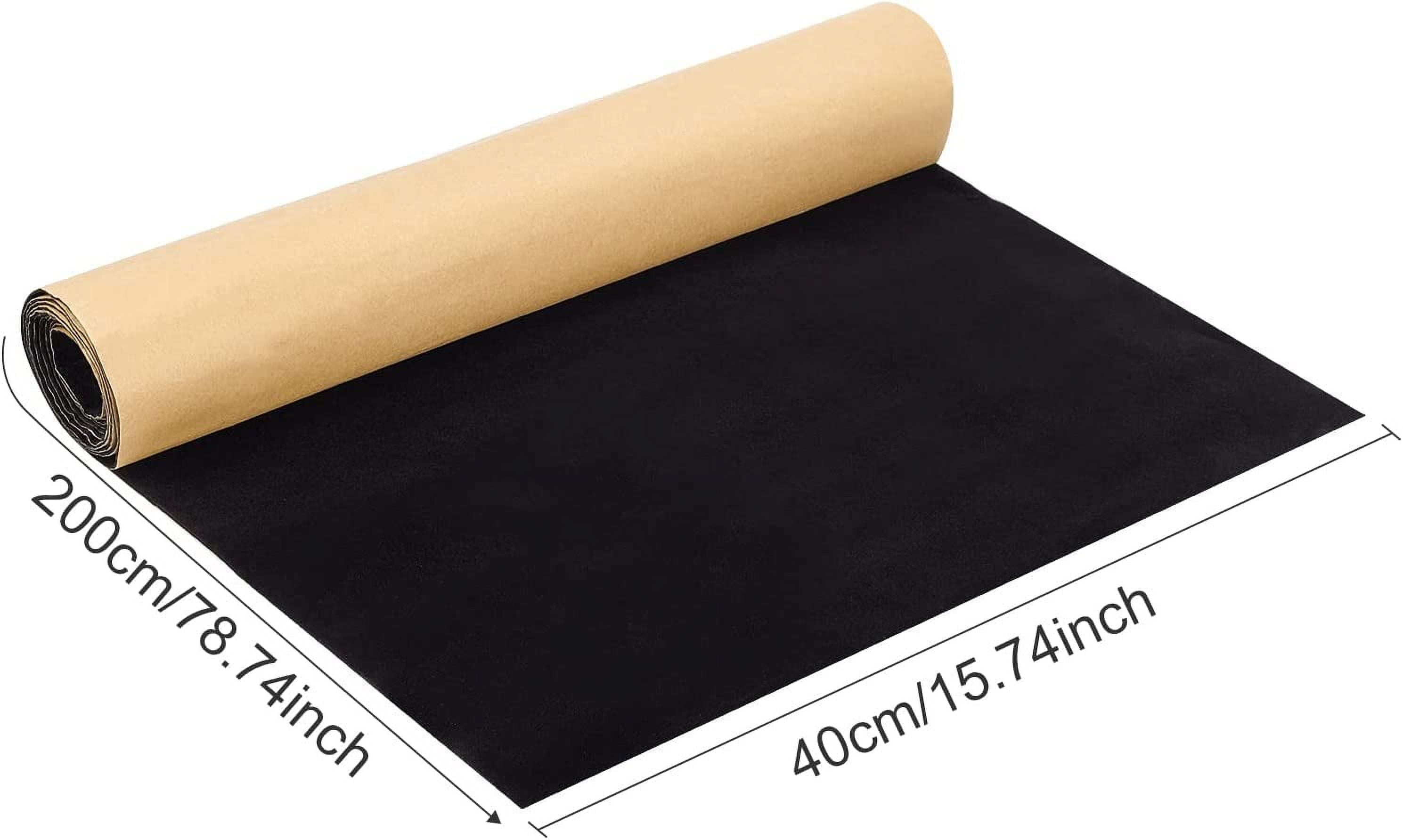 10Pcs Soft Black Suede Felt Fabric Sheets Self-Adhesive Drawer Liners  8.3x11.8