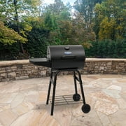 Char-Griller® King-Griller Gambler Charcoal Grill, 315 Cooking Sq In, Black, Model E1416