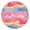 Colorful Cloud Star, variant on Rainbow Tie Dye Spiral Pattern Round Fitted Tablecloth with Elastic Edge,Dining Table Cover Waterproof,Outdoor Round Tablecloth for Camping,Dining,Indoor and Outdoor