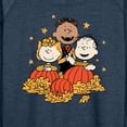 thumbnail image 3 of Peanuts - Peanuts Pumpkin Trio - Women's Lightweight French Terry Long Sleeve Shirt, 3 of 6