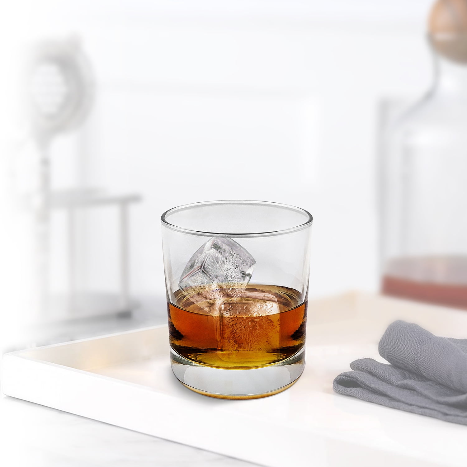 Tovolo Bulldog, Slow-Melting, Leak, Reusable, & BPA-Free Craft Ice Molds  for Whiskey, Cocktails, Coffee, Fun Drinks, and Gifts, Set of 2, Charcoal