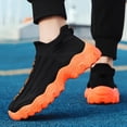 thumbnail image 3 of Unisex Knit Sock Running Shoes Breathable Slip-On Sneakers with Cushioned Thick Sole Lightweight Non-Slip Walking Gym Travel Casual Shoes for All-Day Comfort, 3 of 9