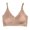 Khaki_CV74, variant on Lumtrix Scalloped Bras for Women No Underwire Soft Push Up Wireless Bras Deep V Neck Seamless Bralettes Beige 34