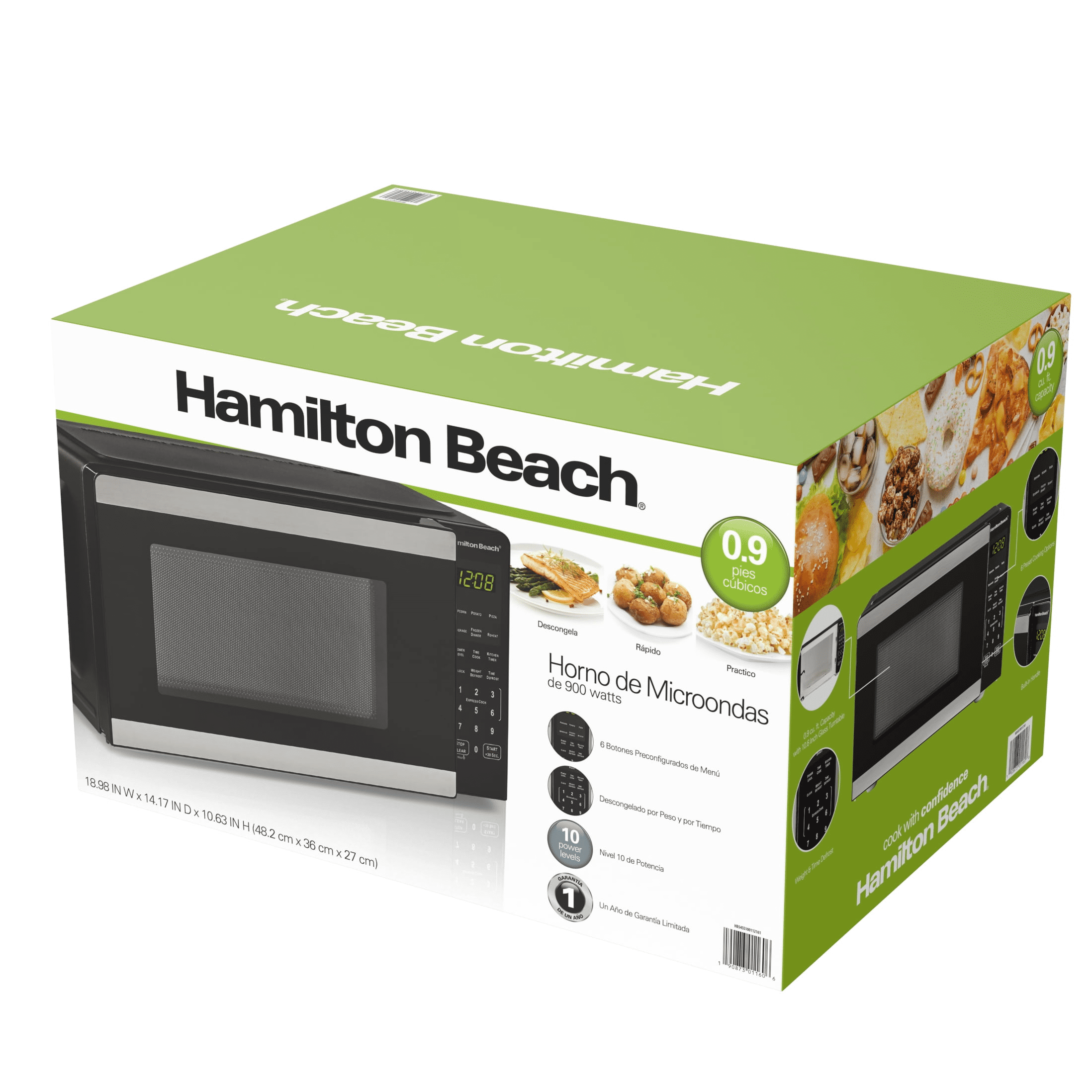 Hamilton Beach 0.9 Cu. ft. 900W Red Microwave oven