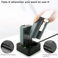 thumbnail image 3 of KIQ 2-Pack 3.65V 6040mAh Li-Ion Replacement Battery Together with Charger Station Compatible with Ring-Doorbell Camera 2/3/4, 3 of 5