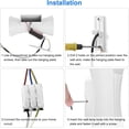 thumbnail image 4 of Aplique de pared LED moderno y creativo de 10 W Lámpara de pared impermeable IP65 Aluminio LED Arandela de pared Interior exterior para dormitorio Sala de estar Baño Entrada Escalera Porche Pasillo-(6000K)Blanco brillar Electrónica, 4 of 4