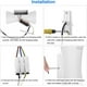 thumbnail image 4 of Aplique de pared LED moderno y creativo de 20 W Lámpara de pared impermeable IP65 Aluminio LED Arandela de pared Interior exterior para dormitorio Sala de estar Baño Entrada Escalera Porche Pasillo-(3000k)Blanco oso de fresa Electrónica, 4 of 4