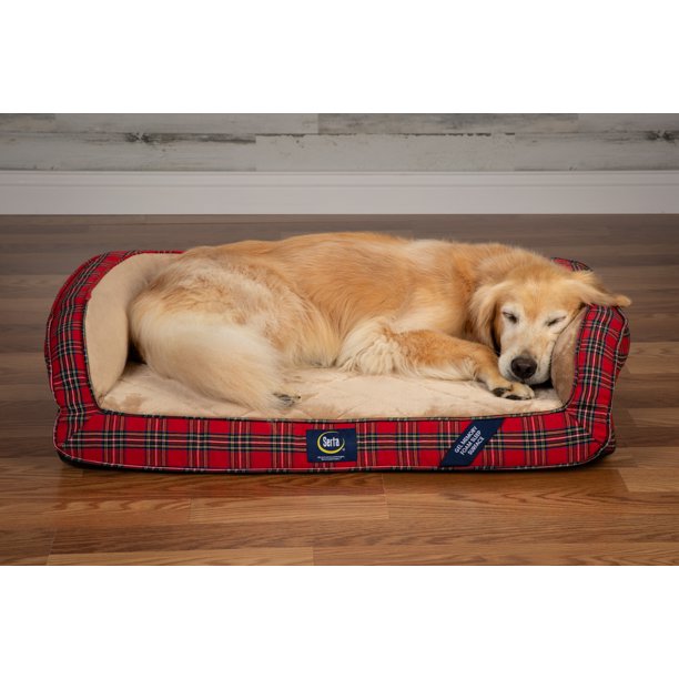 Serta Quilted Memory Foam Ortho Couch Large Pet Bed
