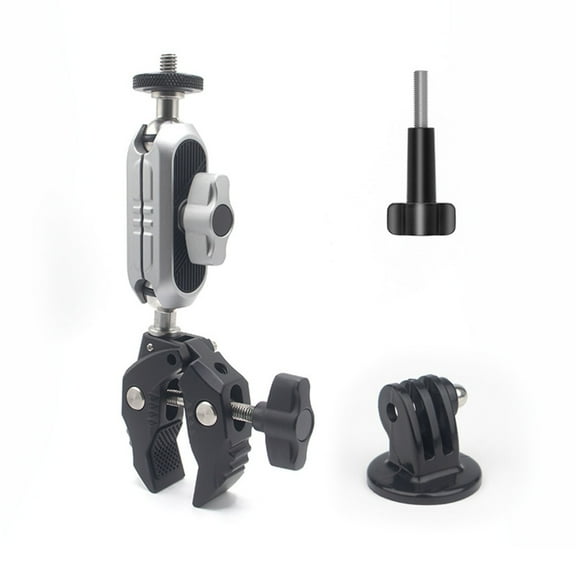 lanema Camera Magic Arm Hot Shoe Double Ballhead Crab Claw Clip Universal Monitor Mount