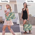 thumbnail image 6 of Large Capacity Tote Bag,Teal Gold Marble Pattern Handbag Fashion Luxury Tote Bag,15.7"x13"x 5.1" Inches,Laptop Compatible, 6 of 6