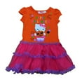 thumbnail image 2 of Sanrio Toddler Girls Ruffled Orange Tulle Hello Kitty Happy Halloween Dress 2T, 2 of 2