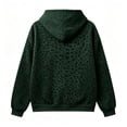 thumbnail image 4 of Women's Leopard Print Zip Up Long Sleeve Hoodie Oversized Casual Pullover With Pockets, Versatile Hooded Sweatshirt For Everyday Wear, 4 of 5