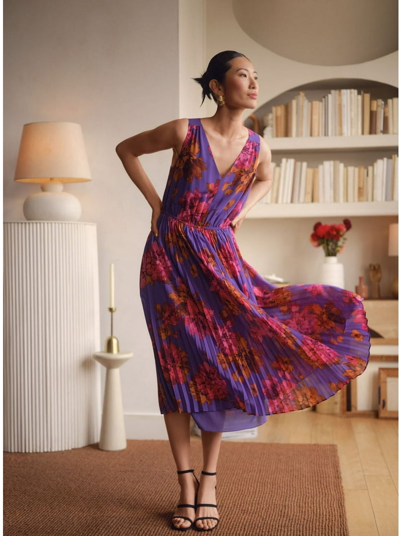 新品未使用　Ameri　SOFIA PLEATS DRESS Pia Pleated Midi Dress – AMUR