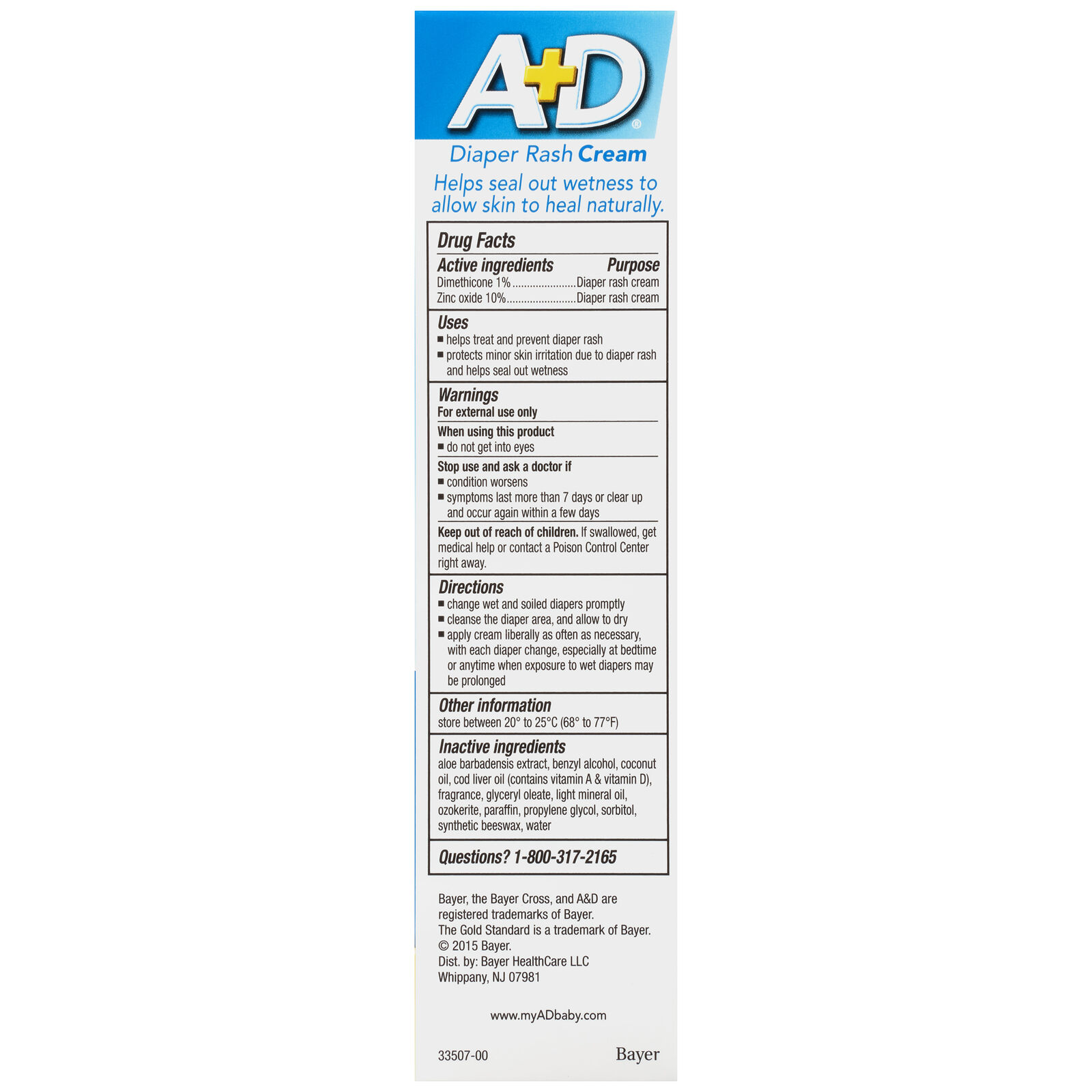 A+D Cream Diaper Rash - image 3 of 4