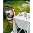 thumbnail image 5 of Waterproof Outdoor Throw Pillows with Inserts 16"x16" Set of 2, Vintage Rooster Soft Decorative Pillowcases for Couch Bedroom, Watercolor Retro Farmhouse Rooster Pillow Covers for Sofa Living Room, 5 of 8