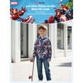 thumbnail image 3 of Sudadera con capucha Marvel Spider-Man con cremallera para niños pequeños de 3 a 4 años, 3 of 6