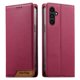 thumbnail image 1 of Funda Tipo Cartera de Cuero Sintético para Samsung Galaxy A14 Bloqueo RFID, con Ranuras para Tarjetas y Bolsillo para Efectivo, Cierre Magnético Fuerte Rojo, 1 of 6