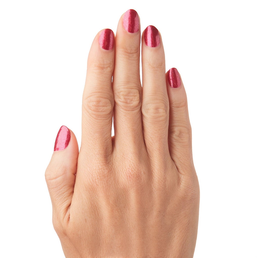 Olive & June Long Lasting Nail Polish, Ruby Shimmer, Metallic Red, 0.46 fl oz