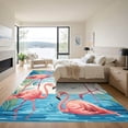 thumbnail image 3 of ODIKA 8'x10' Machine Washable Non-Slip Area Rug, Beachy Pink High Traffic Rug, Pink, 1043408, 3 of 7