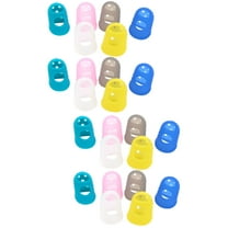 QAYOZ 50 Pcs Durable Guitar Fingertip Protectors Silicone Finger Guards for Ukulele Beginner (Mixed)