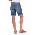 thumbnail image 3 of Jordache Women's High Rise Relaxed Bermuda Denim Shorts, Sizes 2-22, 3 of 5