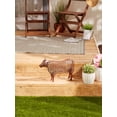 thumbnail image 2 of Zingz & Thingz Metal Cow Outdoor Garden Statue - 18" - Brown, 2 of 4
