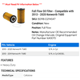 thumbnail image 2 of Full Flow Oil Filter - Compatible with 2013 - 2020 Kenworth T680 2014 2015 2016 2017 2018 2019, 2 of 2