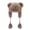 A-KH255, variant on Ttongbb Hats Thickened Cute Fuzzy Bear Ears Warm Pullover Decorative Bead Tassel Ear Flap Hat Cold Weather Outwear Headwear