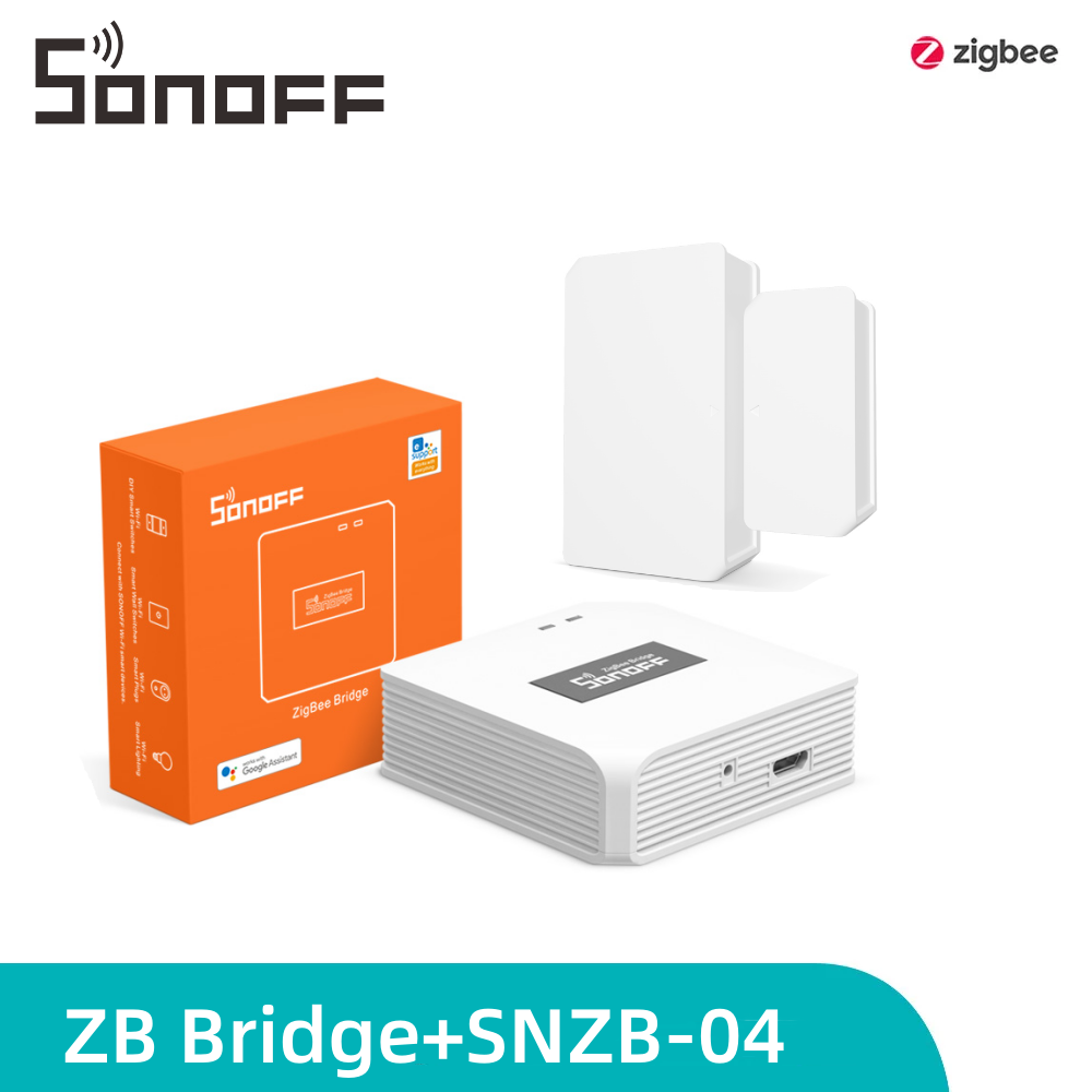 SONOFF Zigbee Smart Home Security Kit, Automation Controller System,Zigbee Wireless Window Door Sensor Alarm Works with Alexa, Google Home - image 1 of 39