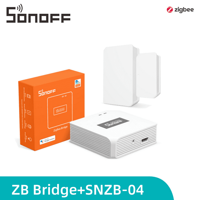 SONOFF Zigbee Smart Home Security Kit, Automation Controller System,Zigbee Wireless Window Door Sensor Alarm Works with Alexa, Google Home