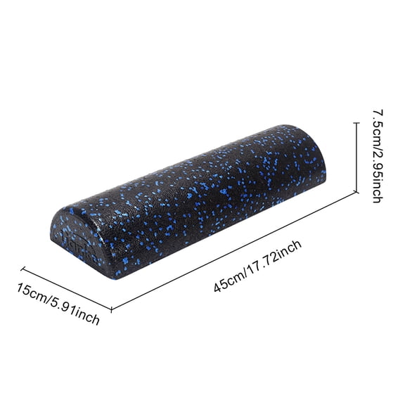 Half-Round Yoga Roller Massage Roller 30cm Semi-Circular Foam Roller Multi-Function Back Stretcher for Balance Training