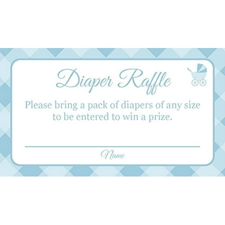 Jot & Mark Baby Shower Diaper Raffle Card Tickets for New Moms (25 Count,