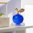 thumbnail image 2 of pitrice Crystal Apple Figurine Paperweight Ornament Home Decor Collectibles Gift Blue, 2 of 8