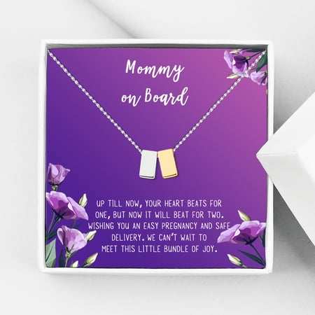Mommy to Be Christmas Jewelry Gift Set for Mom Pendant Jewelry for Women New Mom Mother s Day Gift Gift for Her Necklace and Card Gift for Mom Mommy to be Necklace and Card