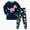 A51-Dark Green, variant on 2-Piece Toddler Pajamas Long Sleeve for Boys Girls for Boys Girls 6 9 12 18 24 Months Pajamas Dailywear Set Loungewear Homewear,2-3 Years