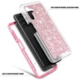 thumbnail image 3 of Nagebee Phone Case Compatible for Samsung Galaxy A14 5G with [Built-in Screen Protector], Full-Body Shockproof Protective Bumper Cover Impact Resist Durable (Pink Glitter), 3 of 5