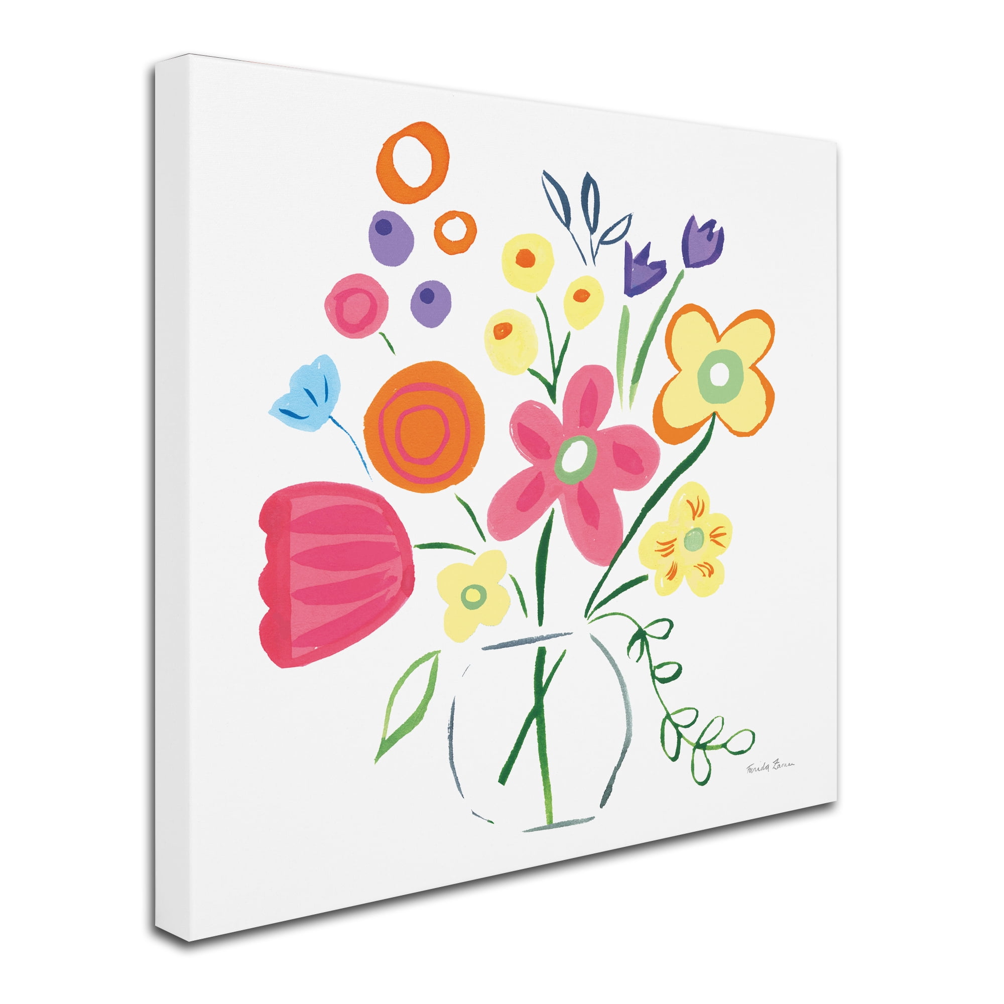 Trademark Fine Art 'Floral Medley III' Canvas Art by Farida Zaman