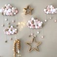 thumbnail image 3 of Gwong Decoración hogareña Coral Velvet Ball Colgando Nube Pompom FOTFS BUBLE BABY Decor Gwong 21042766, 3 of 7