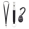 thumbnail image 3 of 3PCS/Set Dog Whistle With Lanyard &amp Dog Training Clicker For Recall Stop Barking Adjustable Frequencies Proven Results, 3 of 5
