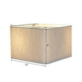 thumbnail image 2 of 14x14x9 Rounded Corner Premiere Hardback Shallow Square Drum Lampshade Textured Oatmeal, 2 of 5