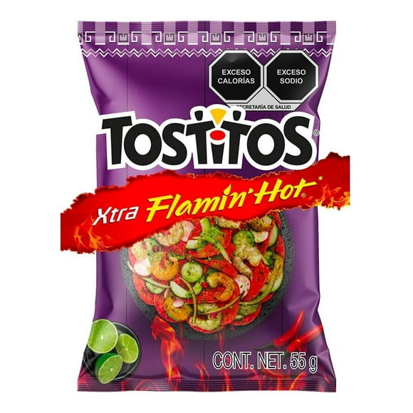 Nachos Sabritas Tostitos Flamin Hot 55 g