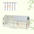 thumbnail image 3 of PawHut 73" Small Animal Cage for Chicken, Rabbits, Chinchillas with Roof, 3 of 10