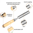 thumbnail image 1 of Set Of 4 Wooden Chisel Set, Round, Curved Chisel Set, 1 of 7