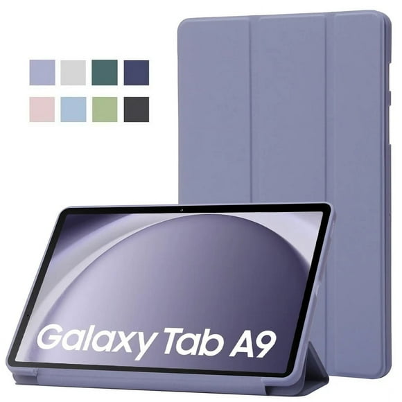 For Samsung Tab A9 Case 8.7" Trifold PU Leaher Soft Back Stand Tablet Coque For Galaxy Tab A9 8.7 inch SM X110 X115 Case Funda random color Tab A9 (8.7 inch)