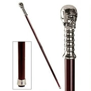 Design Toscano The Padrone Collection: Alas, Poor Yorick Pewter Walking Stick