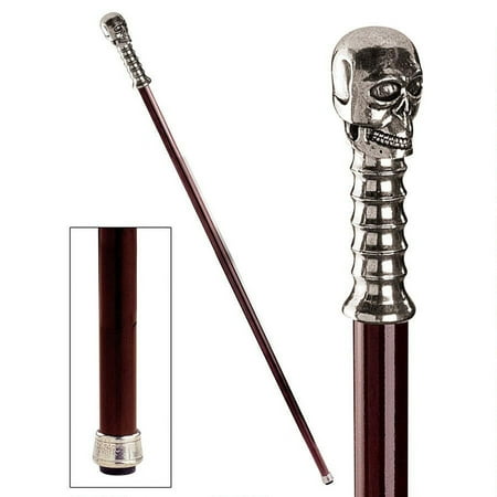 Design Toscano The Padrone Collection: Alas, Poor Yorick Pewter Walking Stick