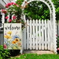 thumbnail image 4 of AMHNF Welcome Summer Flowers Garden Flags for Outside, Watercolor Floral Yard Decoration, Small Seasonal Spring Outdoor Decor for Farmhouse Holiday,12x18 inch, 4 of 5