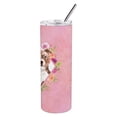 thumbnail image 3 of Carolines Treasures CK4208TBL20 Staffie Bull Terrier Pink Flowers Stainless Steel 20 oz Skinny Tumbler 20 oz multicolor, 3 of 3