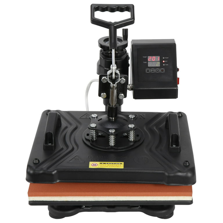 Zenstyle 5 in 1 Digital Heat Press Machine Sublimation for T-Shirt/Mug/Plate Hat Printer, Adult Unisex, Size: Large, Black